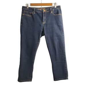 Michael Kors Women's Denim Skinny Ankle Jeans  Dark Wash Blue Size 8